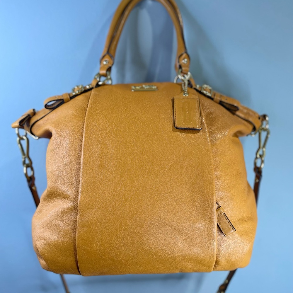 Coach Madison Leather Lindsey Satchel in
Saffron 18641 - Picture 3 of 14